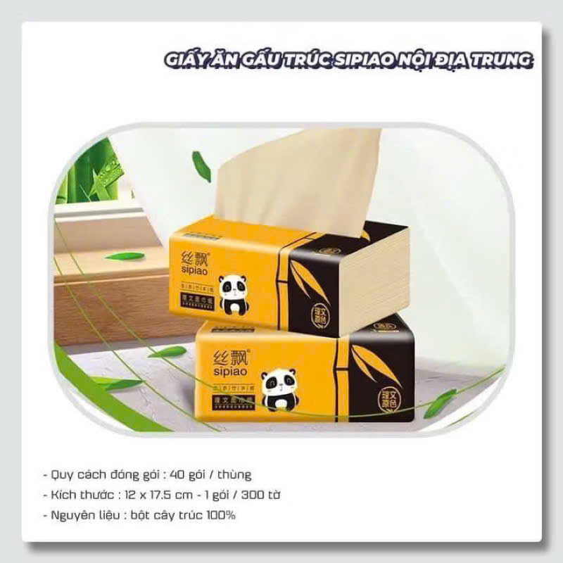 Combo 2 gói giấy sipiao siêu thấm nước hàng nội địa chính hãng (V)