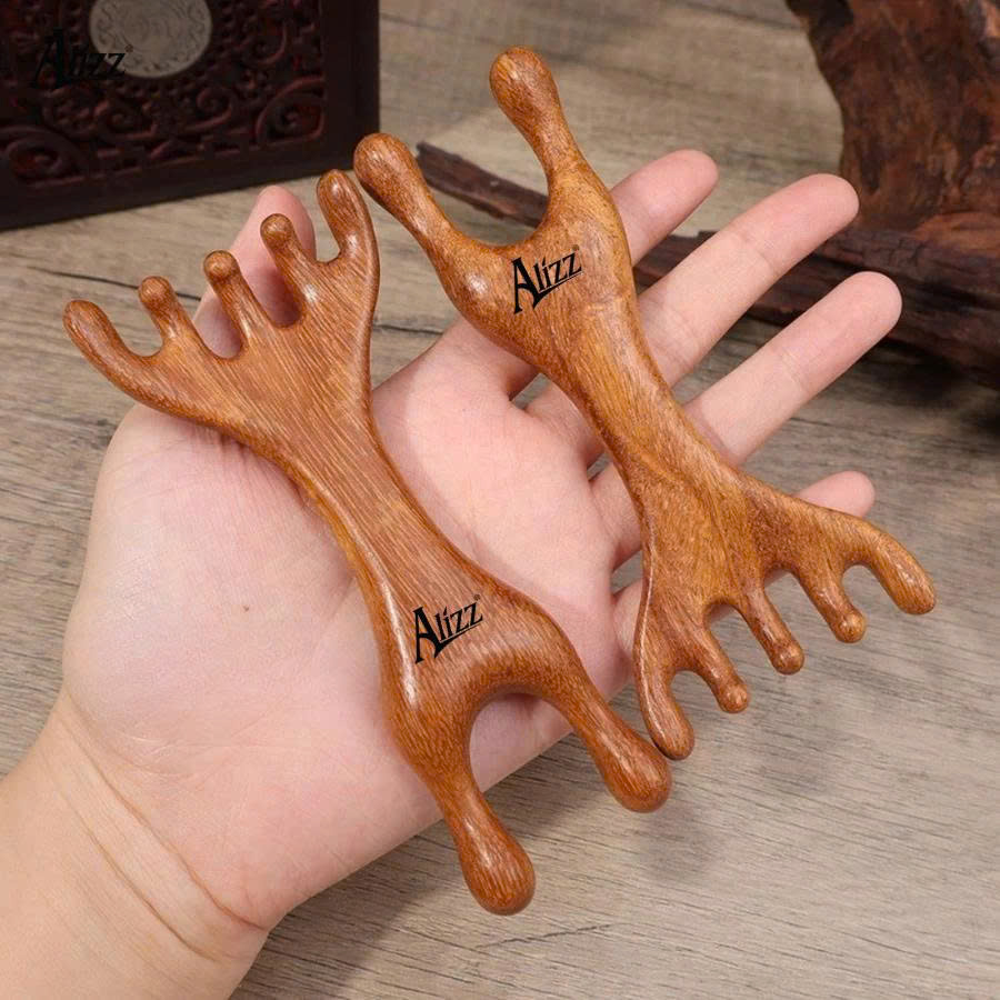 Lược Gỗ Đàn Hương 2 Đầu Massage