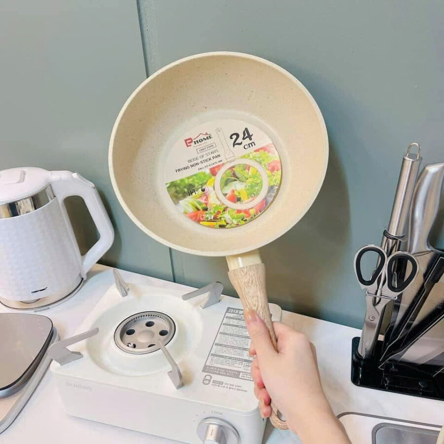 Chảo vân đá cao cấp chống dính size 22cm lồng sâu