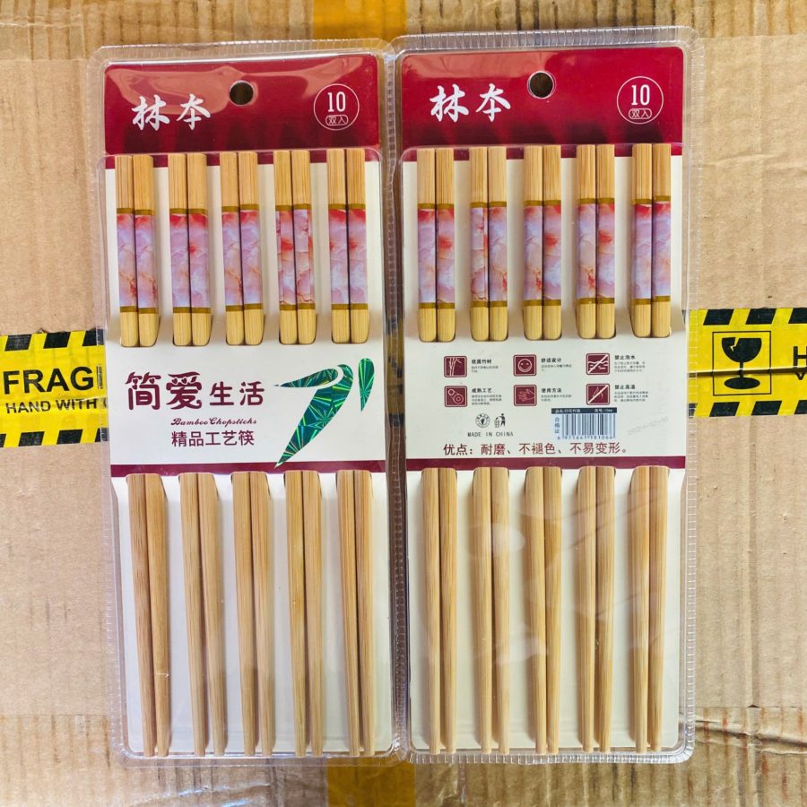 Set 10 đôi đũa trúc Nhật họa tiết (V)