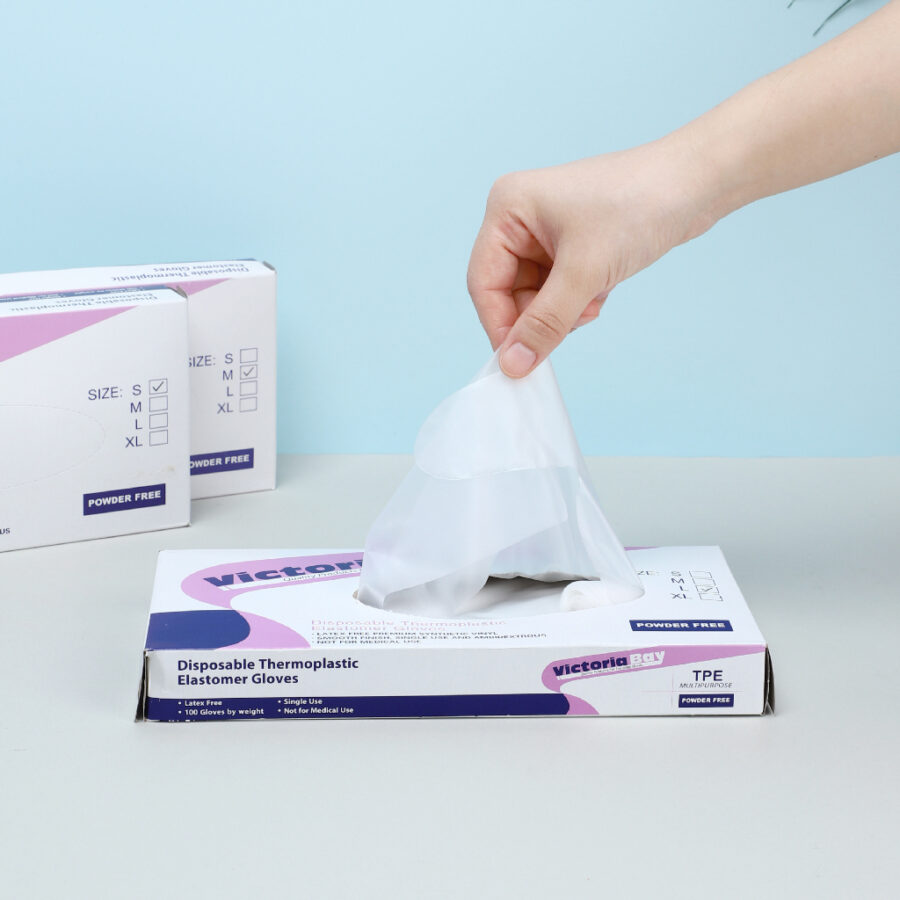 [THÙNG/40] Hộp găng tay Victor cao su loại đủ 100 - size L