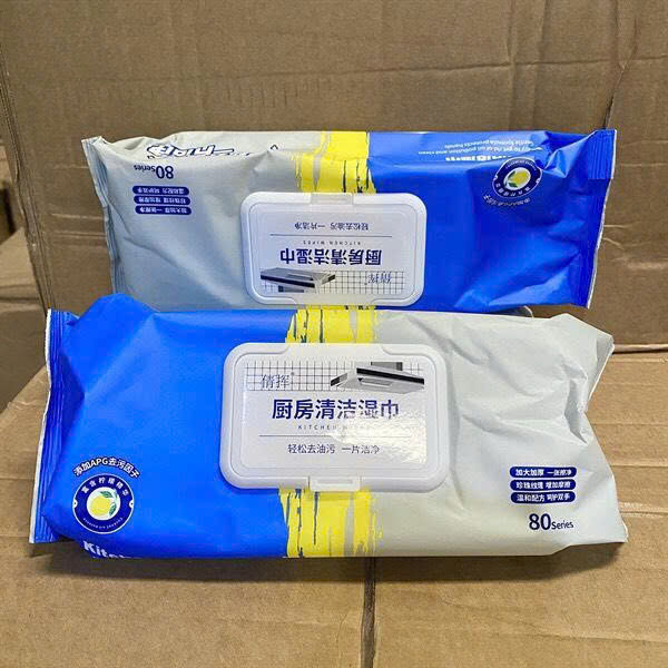 [THÙNG/30] Gói 70 khăn ướt lau bếp loại nhỏ