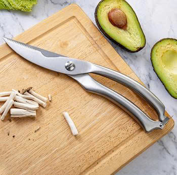 Kéo cắt gà bằng thép có móc gài khóa 24x4.5cm (V)