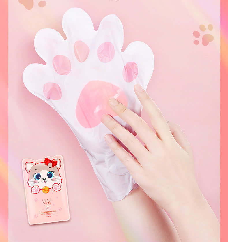 Mặt nạ dưỡng da tay hình mèo