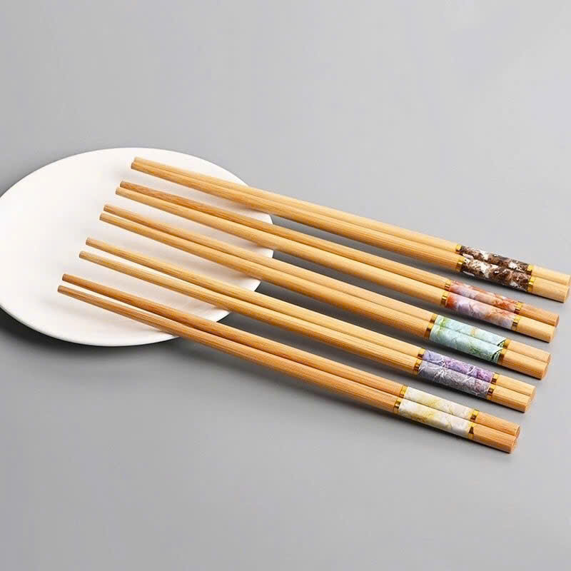 Set 10 đôi đũa trúc Nhật họa tiết (V)