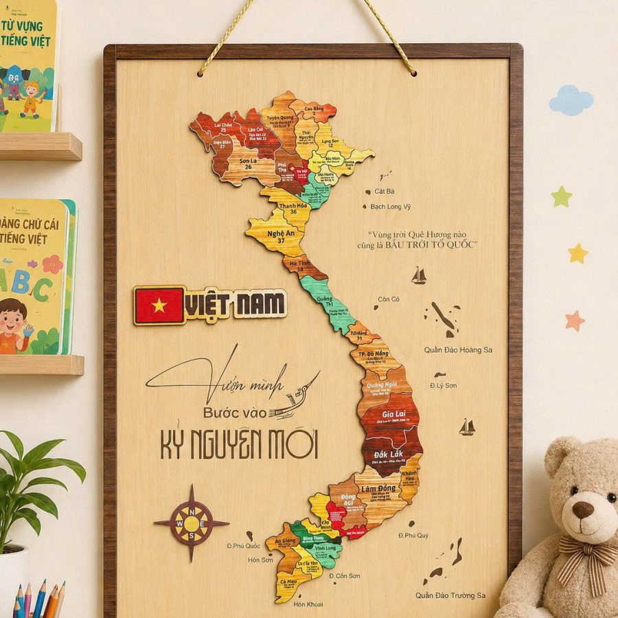 Bản đồ 34 tỉnh thành Việt Nam
