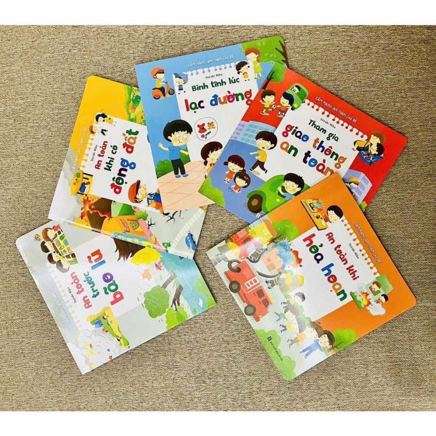 Bộ 6 quyển sách dạy an toàn cho bé