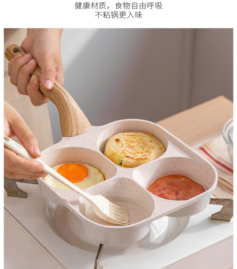 Chảo 4 ngăn chống dính đá Maifa