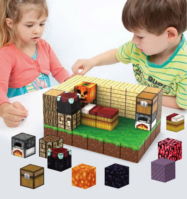 Combo 10 khối nam châm Minecraft