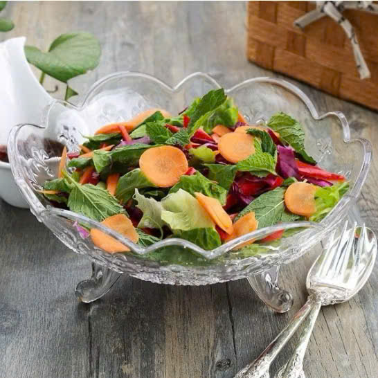 Tô thủy tinh 3 chân 23cm
