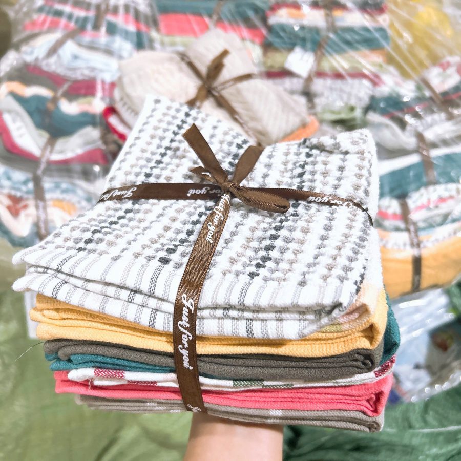 Set 10 khăn mặt cao cấp 30x30cm (V)
