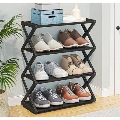 Kệ để giày chữ X 4 tầng