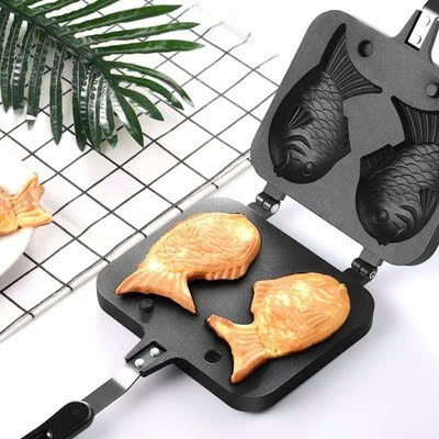 Khuôn nướng bánh cá Taiyaki bằng gang