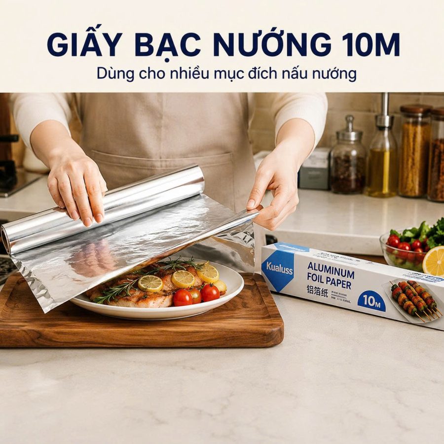 Giấy bạc nướng 10m (V)