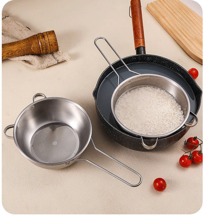 Rây lọc inox tay gấu