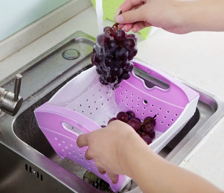 Rổ đựng hoa quả gấp gọn